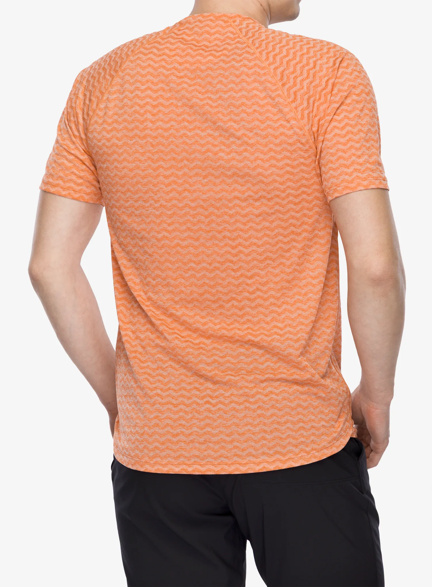 Bėgimo marškinėliai Patagonia Ridge Flow Shirt - pollinator orange