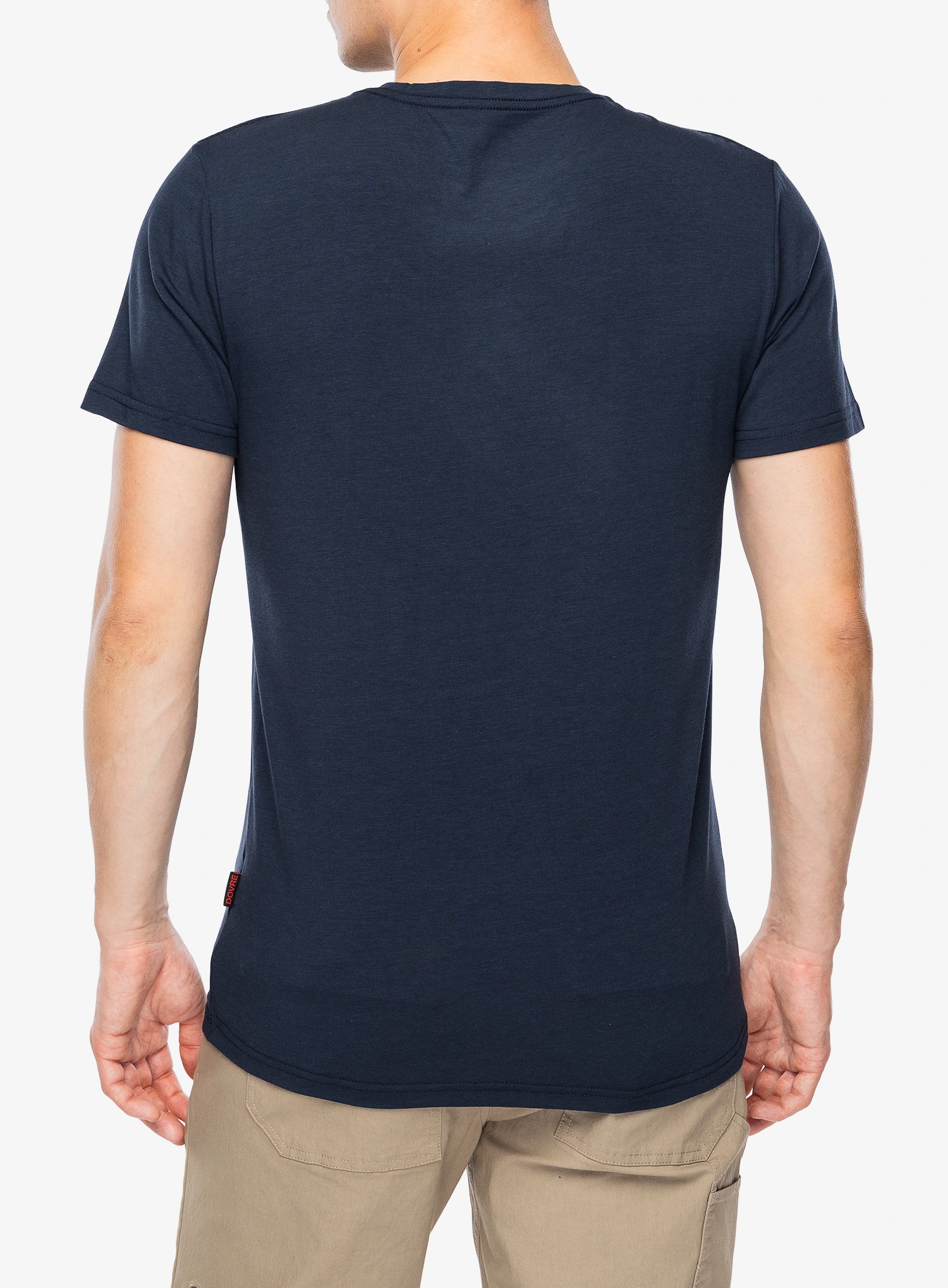 Marškinėliai Dovre O-neck Bamboo Viscose T-shirt - navy