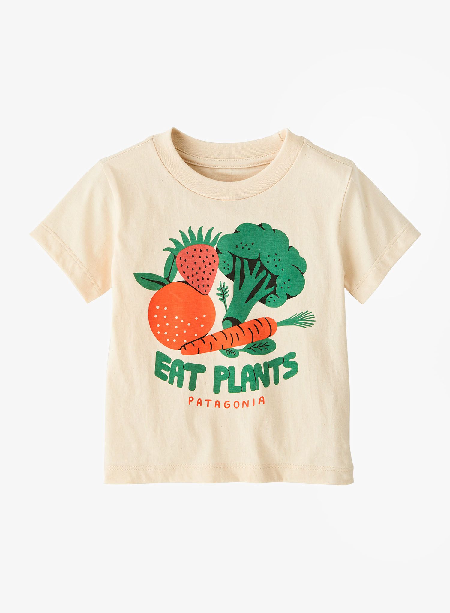 Vaikiški marškinėliai Patagonia Baby Graphic T-Shirt - farm snacks/natural