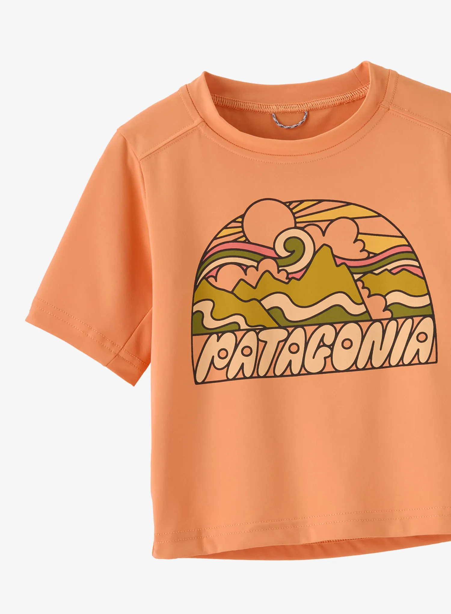Vaikiški marškinėliai Patagonia Cap SW T-Shirt - fitz roy rays/heirloom peach
