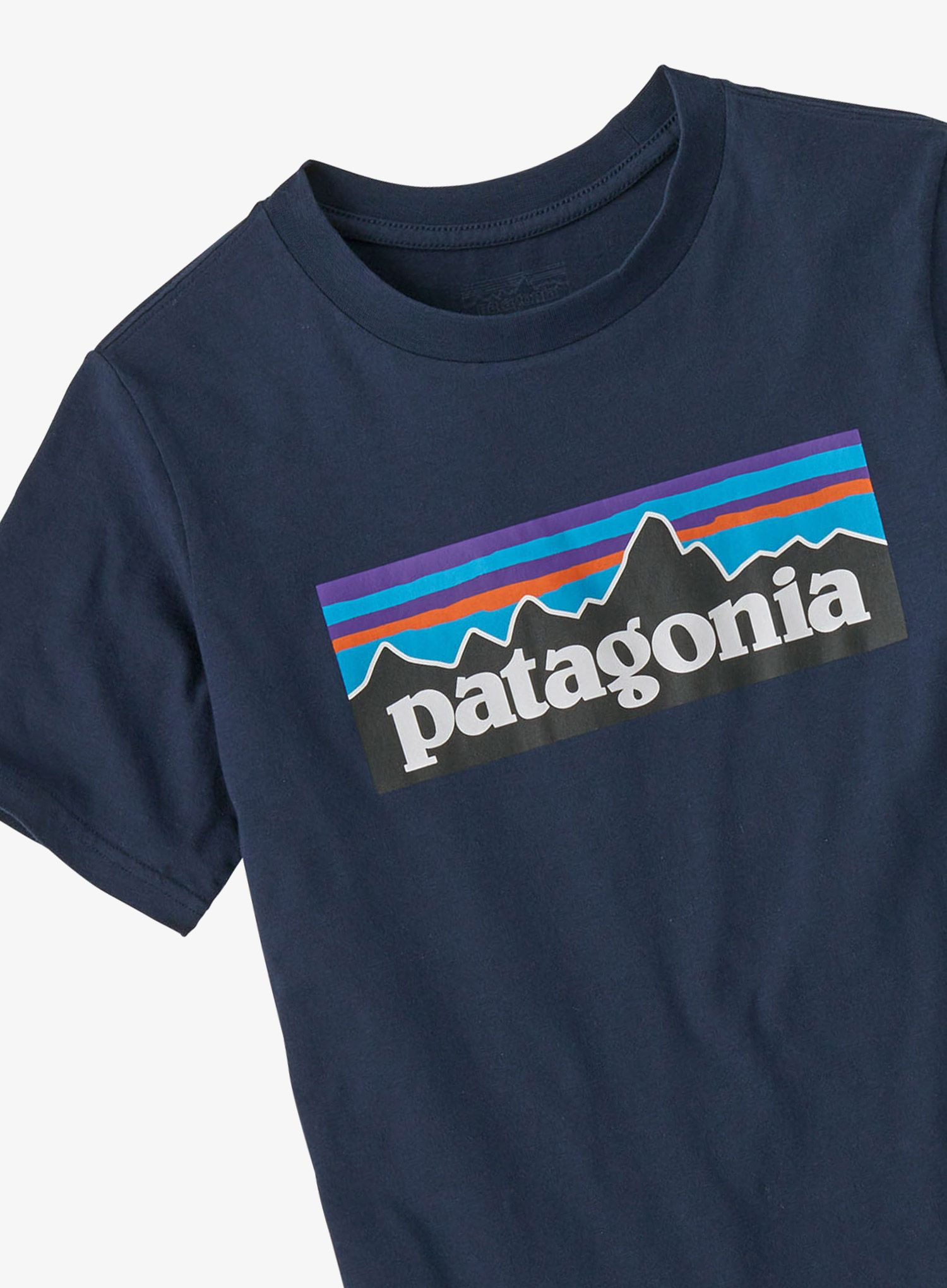 Vaikiški marškinėliai Patagonia P-6 Logo T-Shirt - new navy