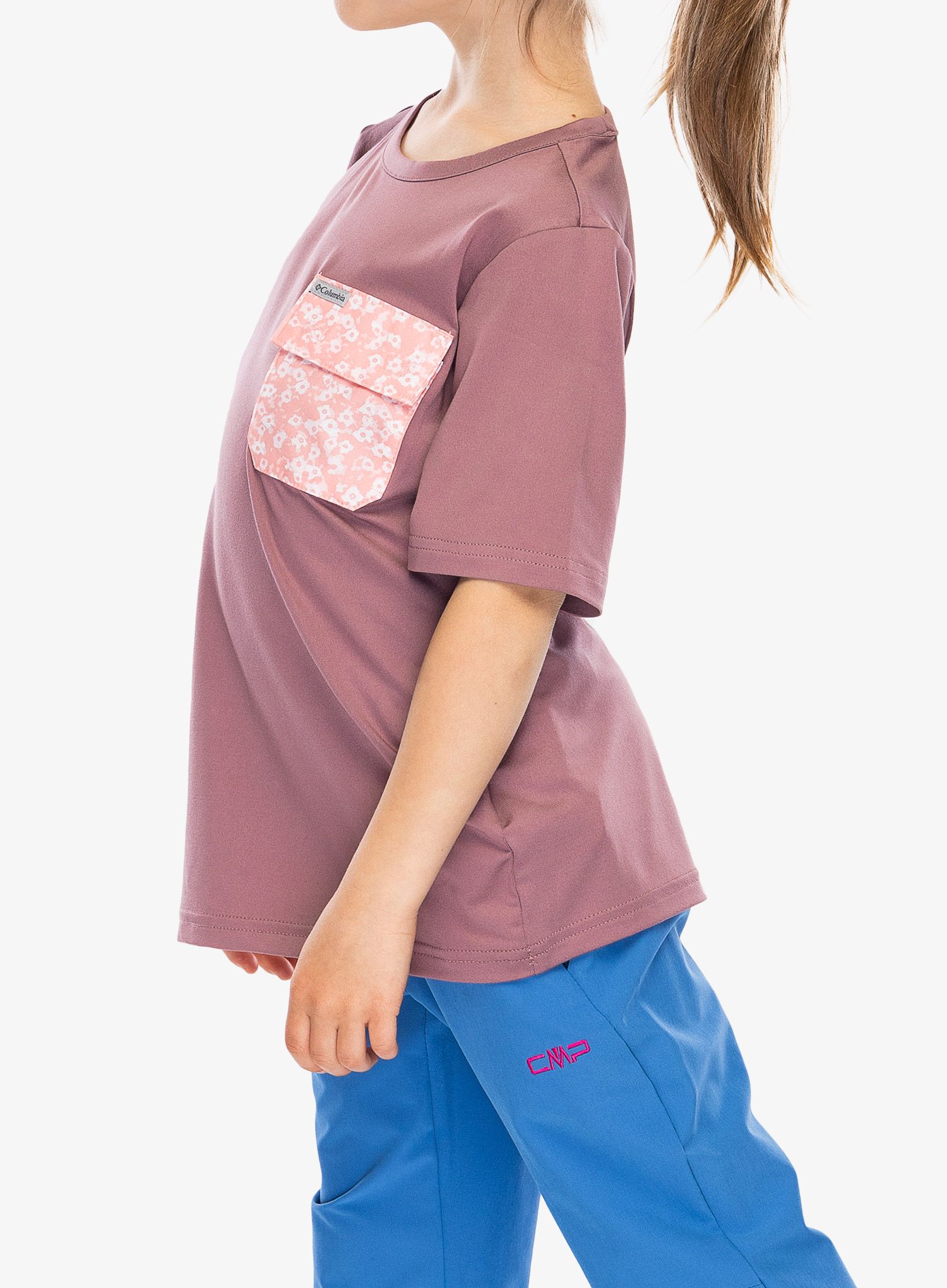 Marškinėliai mergaitėms Columbia Washed Out Utility Shirt - fig