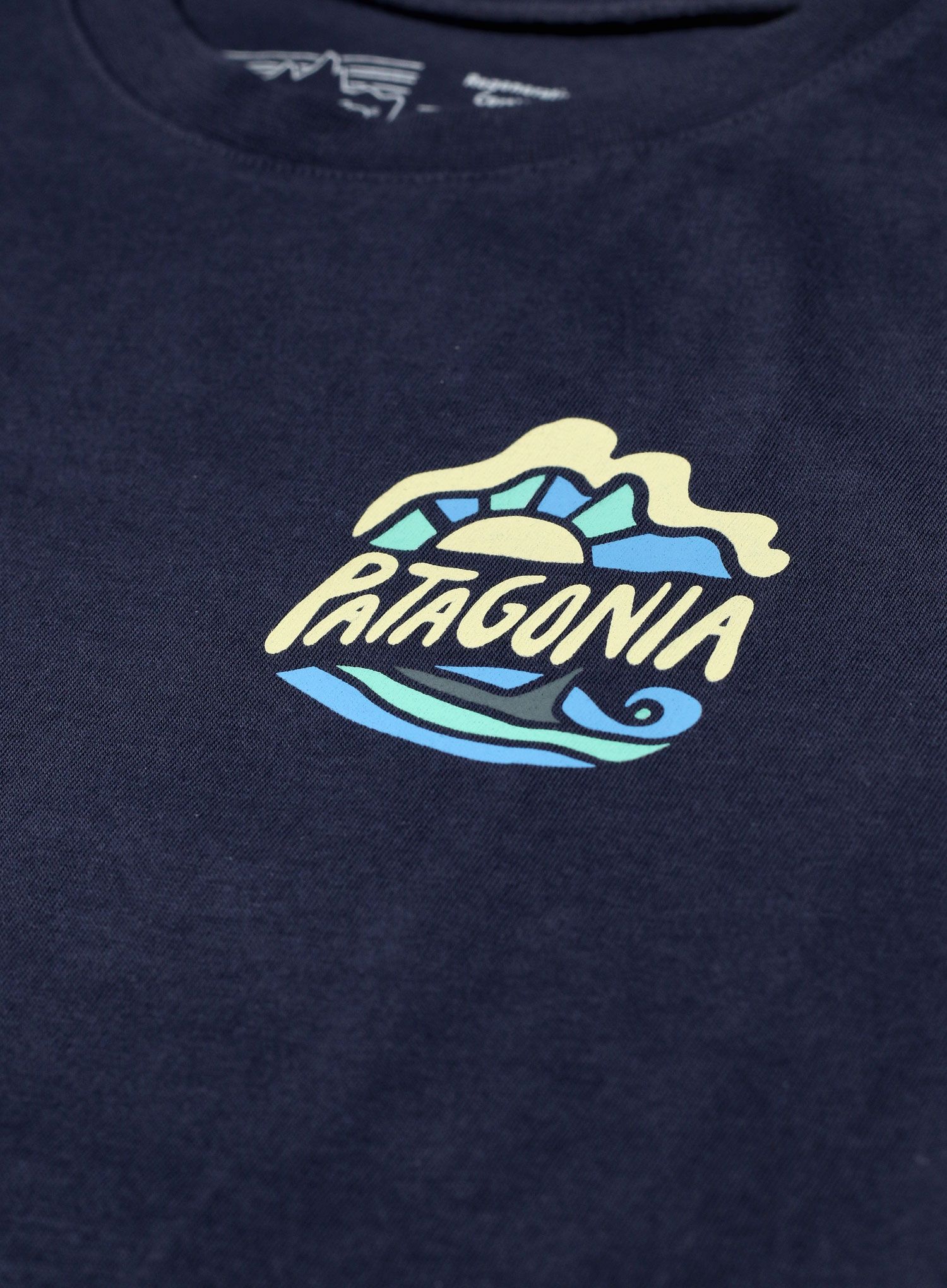 Marškinėliai mergaitėms Patagonia Regenerative Organic Certified Cotton Graphic T-Shirt - new navy