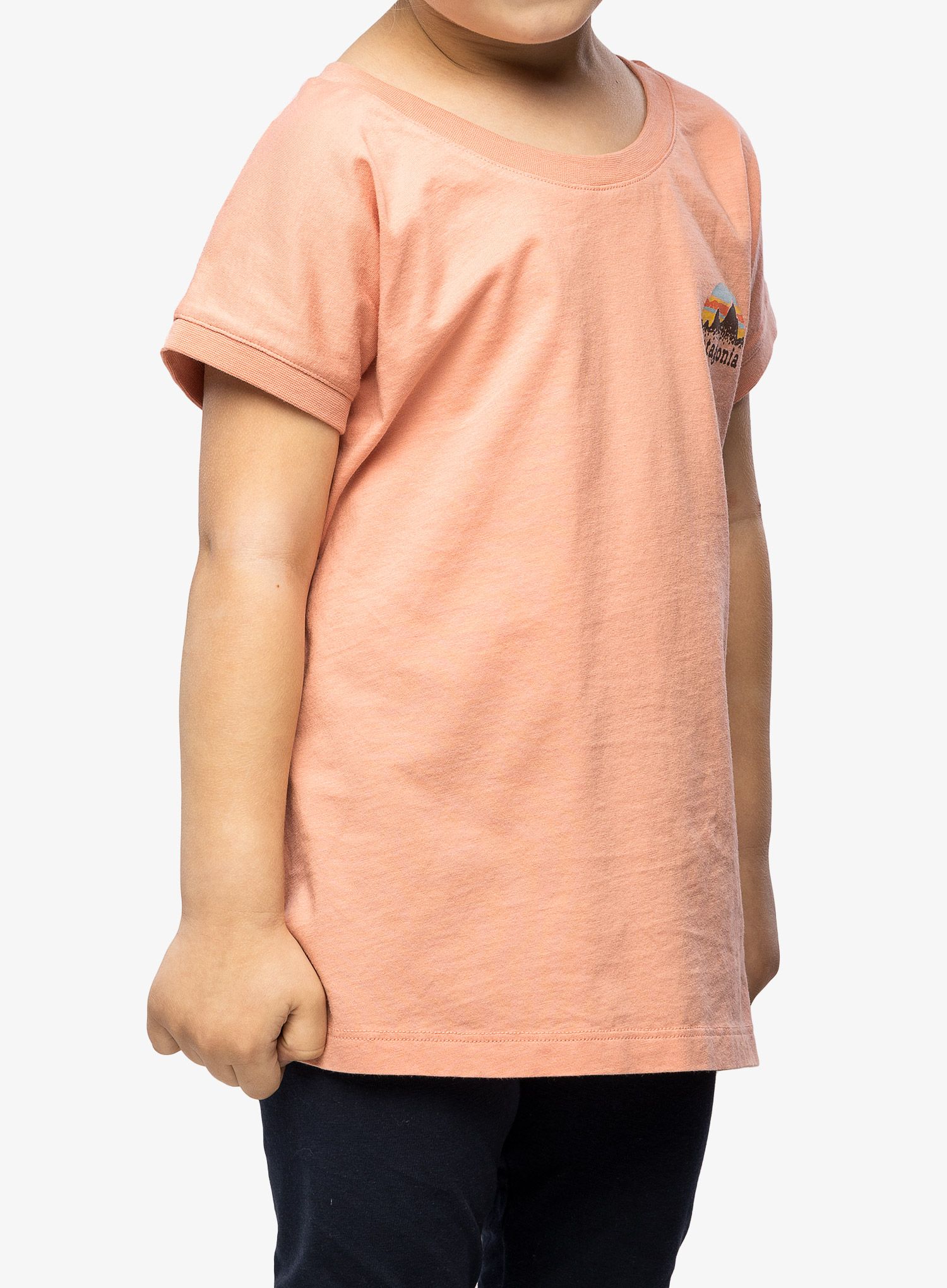 Marškinėliai mergaitėms Patagonia Regenerative Organic Certified Cotton Graphic T-Shirt - sunfade pink