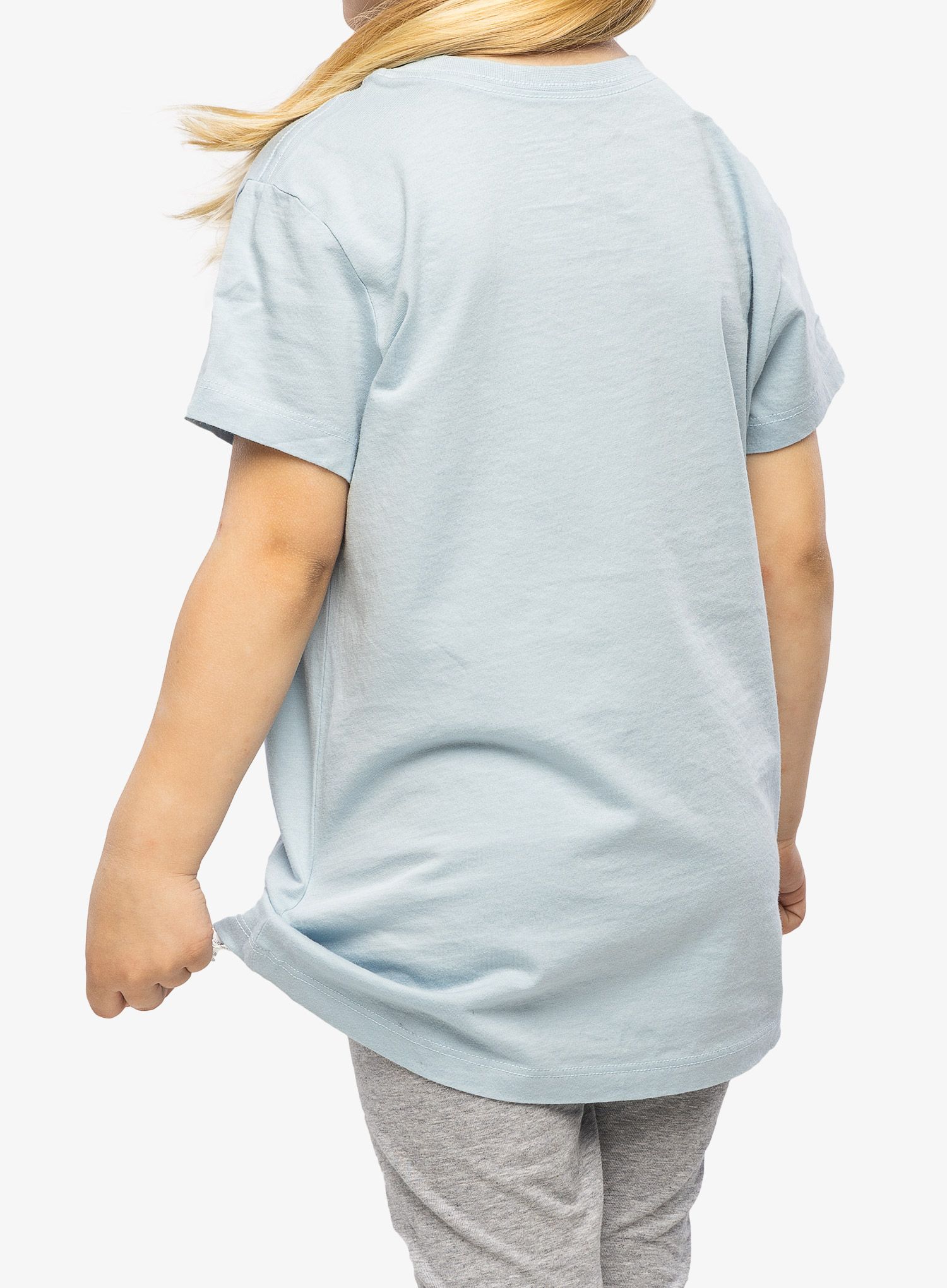 Marškinėliai mergaitėms Patagonia Regenerative Organic Certified Cotton P-6 Logo T-Shirt - steam blue
