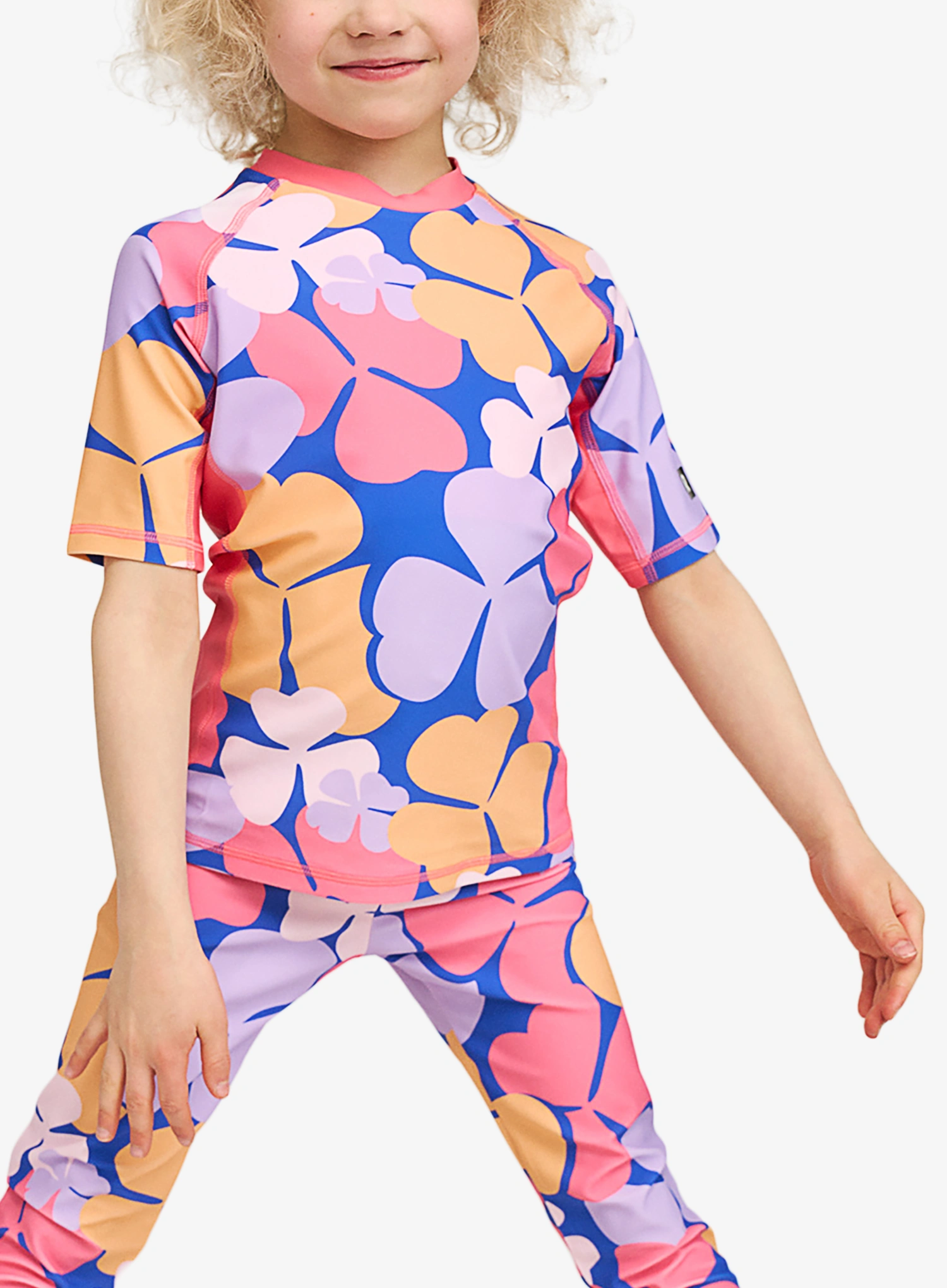 Marškinėliai mergaitėms Reima Joonia - soft coral