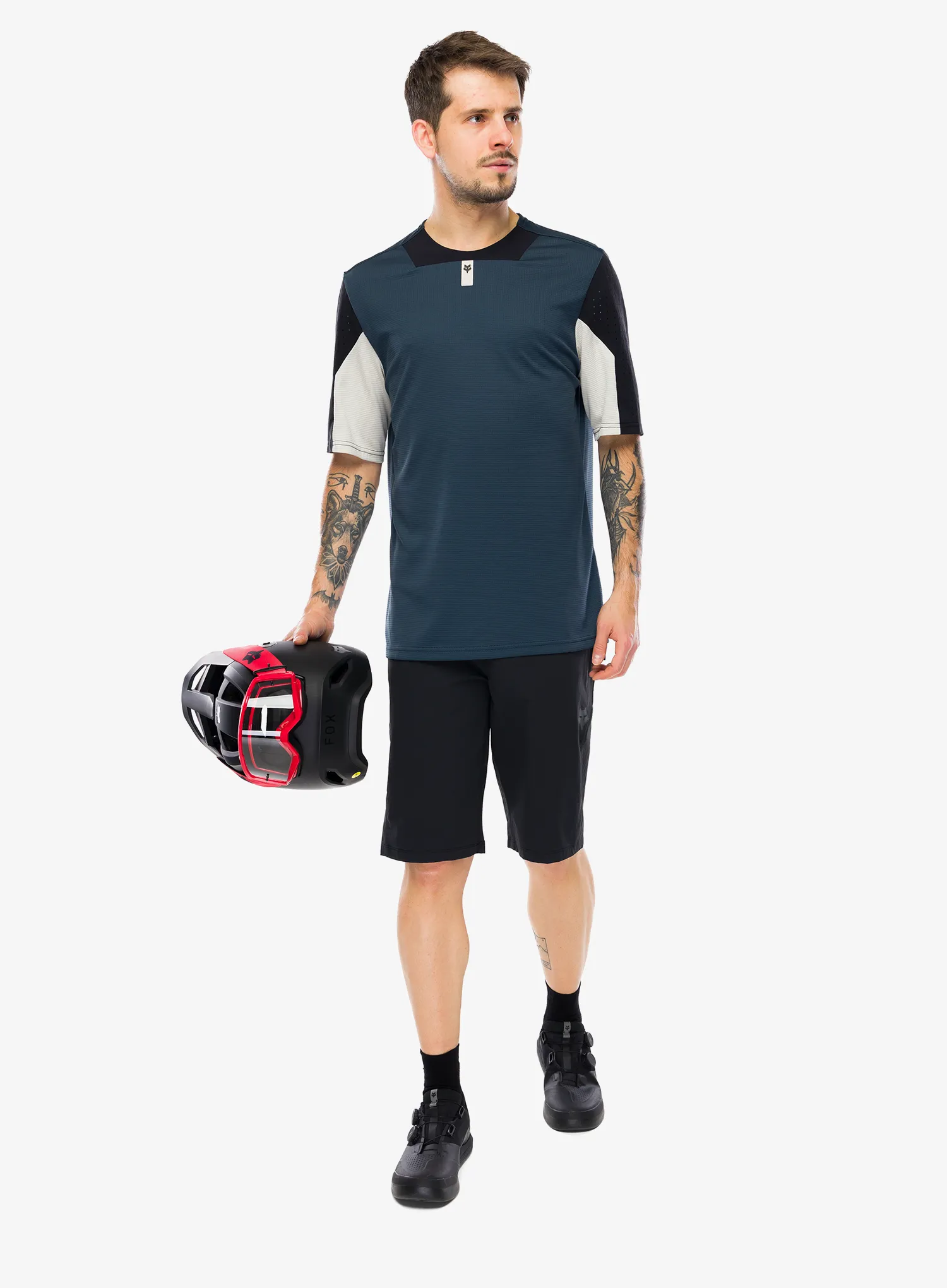 Marškinėliai Fox Defend SS Jersey - galaxy blue