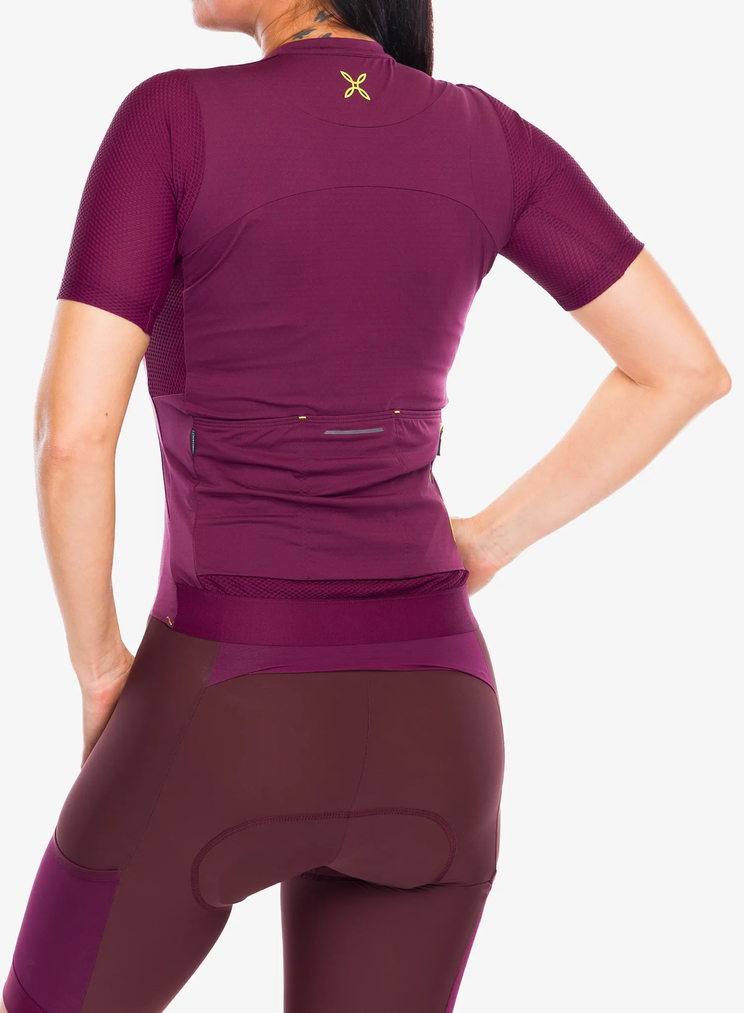 Dviratininko marškinėliai moterims Montura Rando Cycling Jersey - wine red