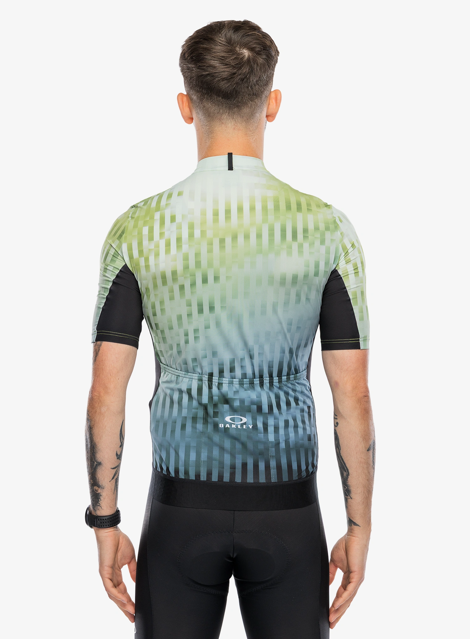 Dviratininko marškinėliai Oakley Icon Training Jersey - green glitch print