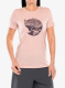 Merino vilnos marškinėliai moterims Fjallraven Abisko Wool Fox SS - chalk rose/port