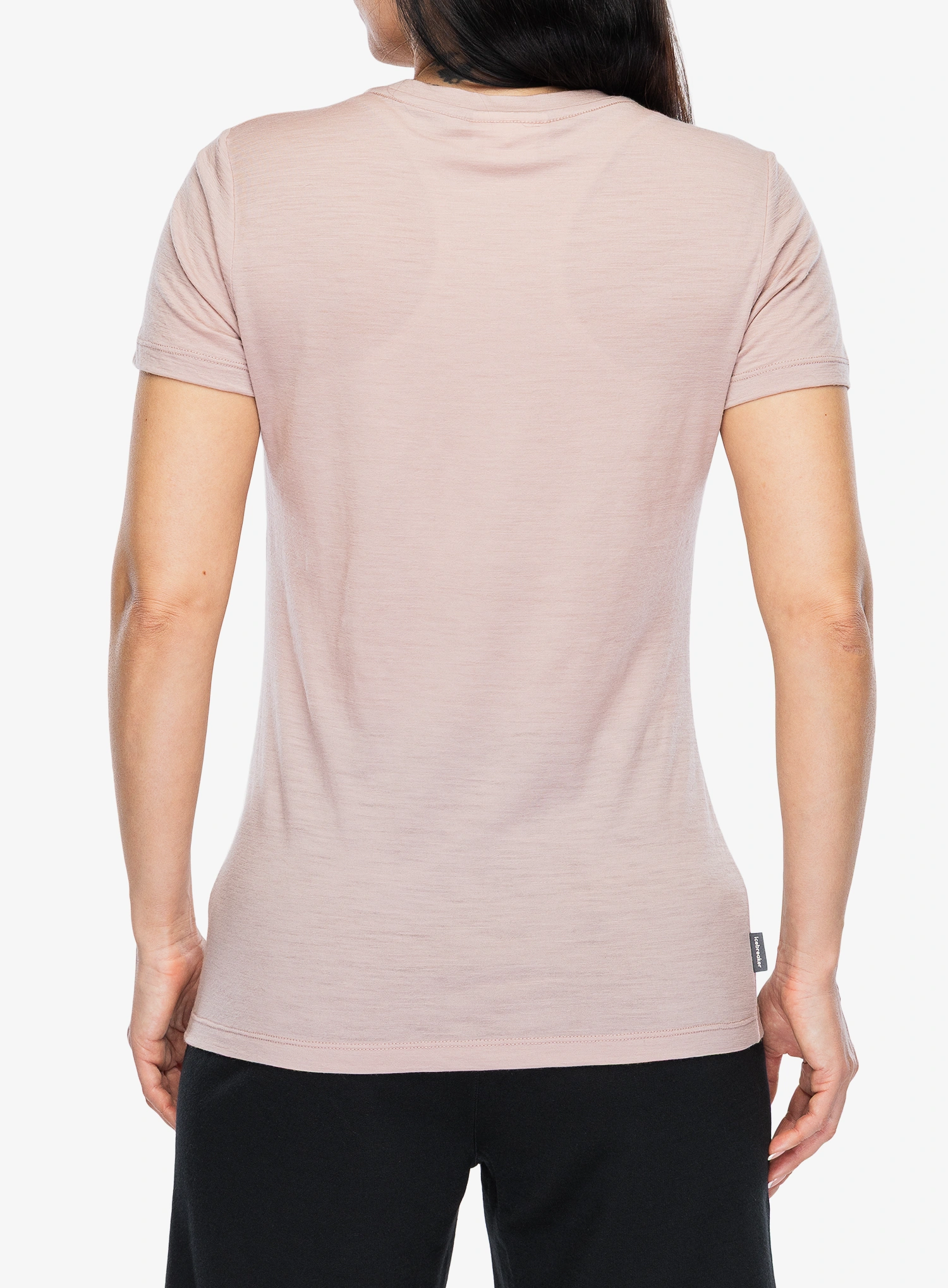 Merino vilnos marškinėliai moterims Icebreaker Merino 150 Tech Lite III SS Tee - pink quartz