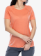 Merino vilnos marškinėliai moterims Smartwool Active Ultralite Short Sleeve - coral reef