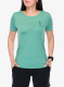 Merino vilnos marškinėliai moterims Super.natural Berggluck Tee - lagoon green/pacific