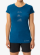 Merino vilnos marškinėliai moterims Vaude Tekoa Wool T-Shirt - shore blue