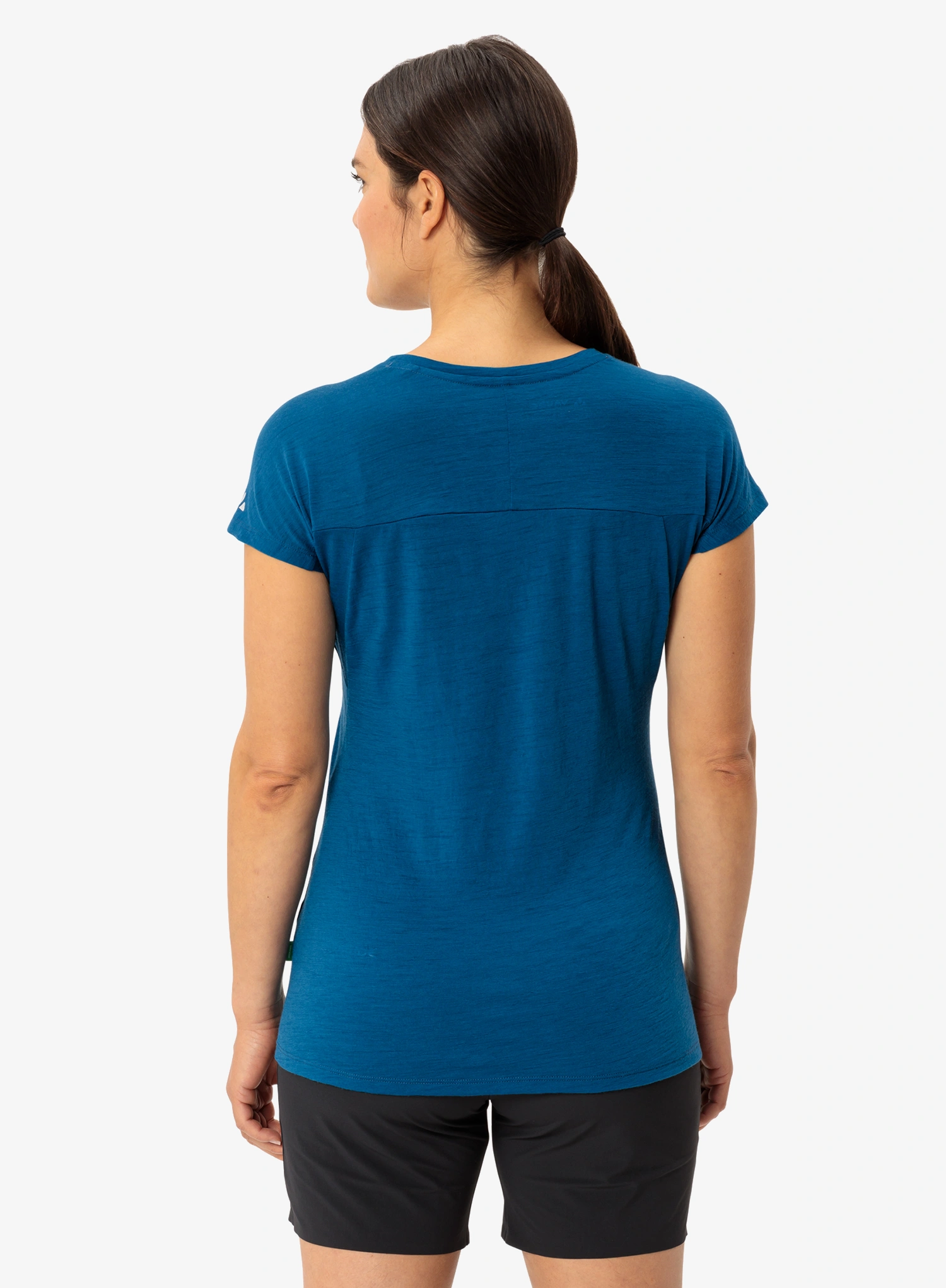 Merino vilnos marškinėliai moterims Vaude Tekoa Wool T-Shirt - shore blue