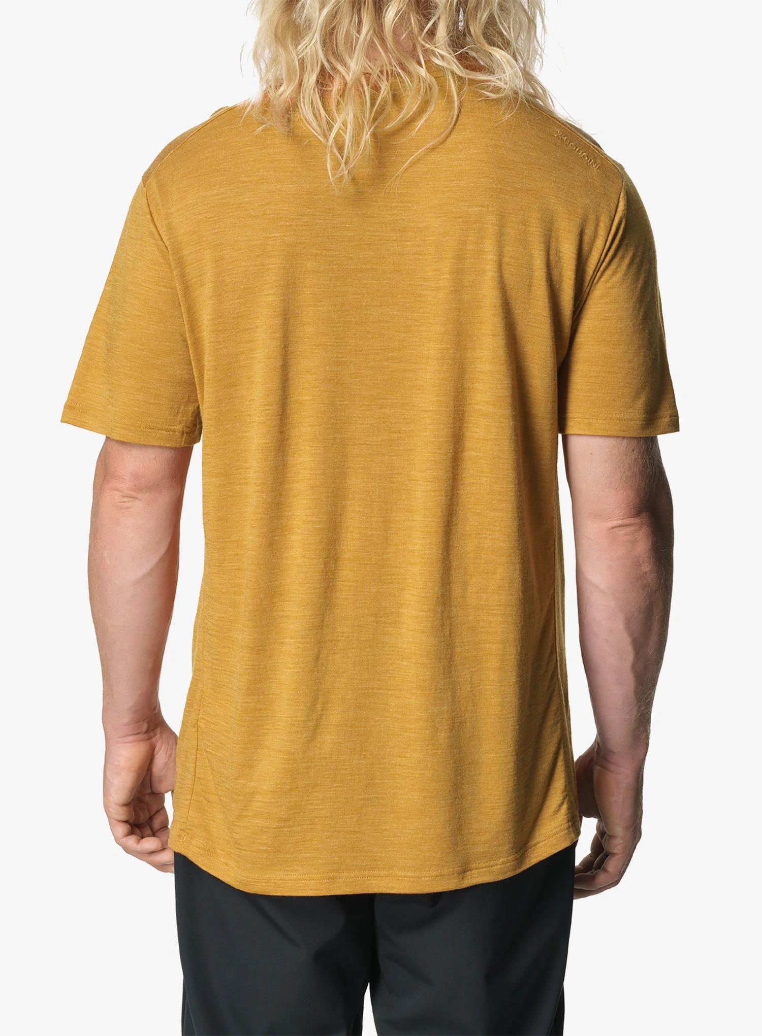 Merino vilnos marškinėliai Houdini Activist Tee - greenish gold