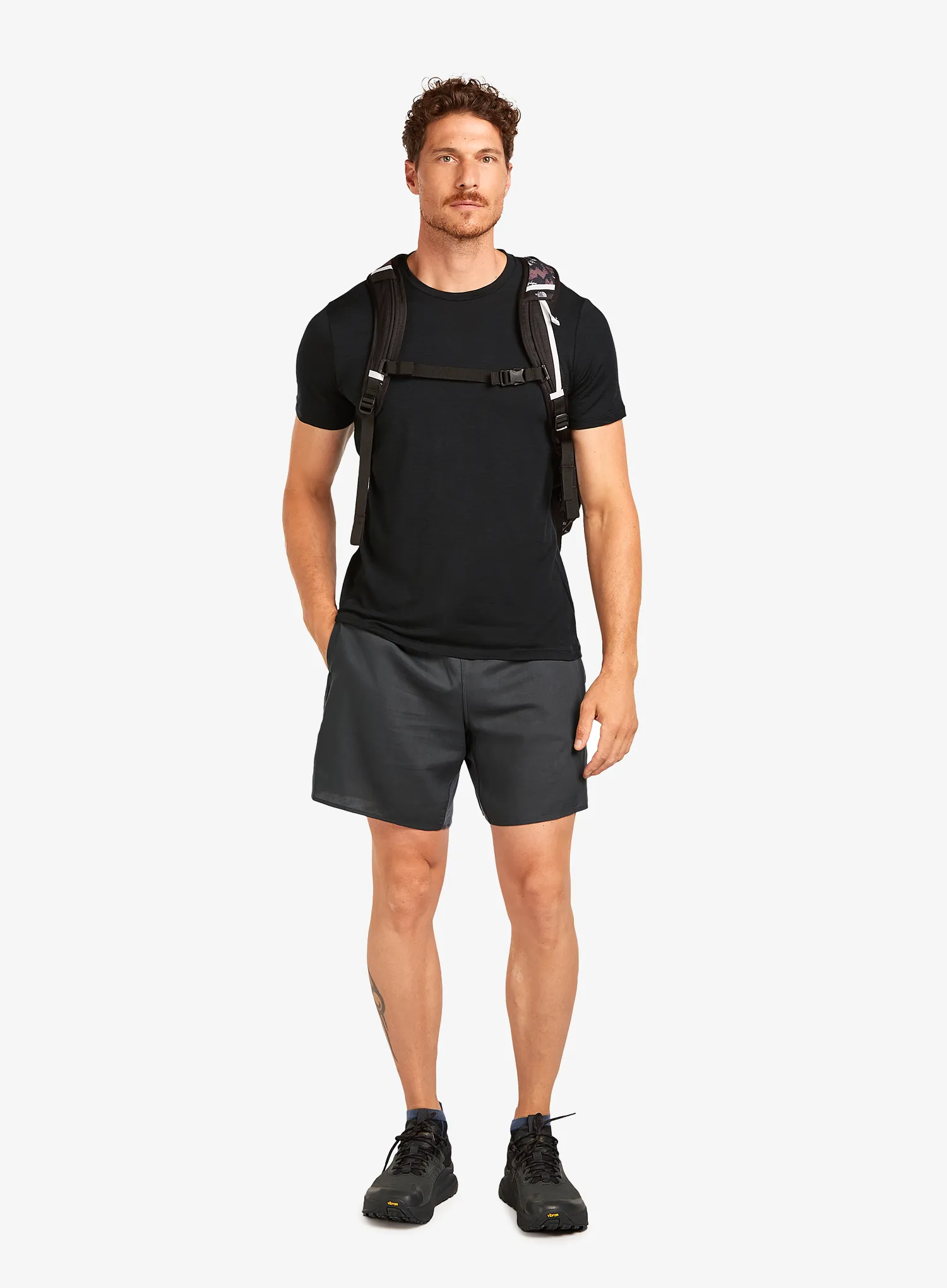 Merino vilnos marškinėliai Icebreaker Merino 150 Tech Lite III SS Tee - black