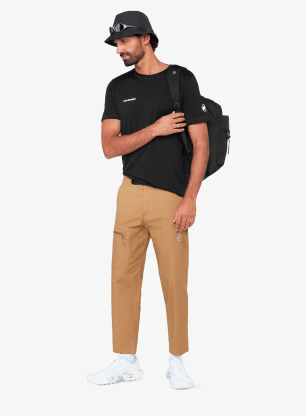 Merino vilnos marškinėliai Mammut Tree Wool FL T-Shirt - black/black