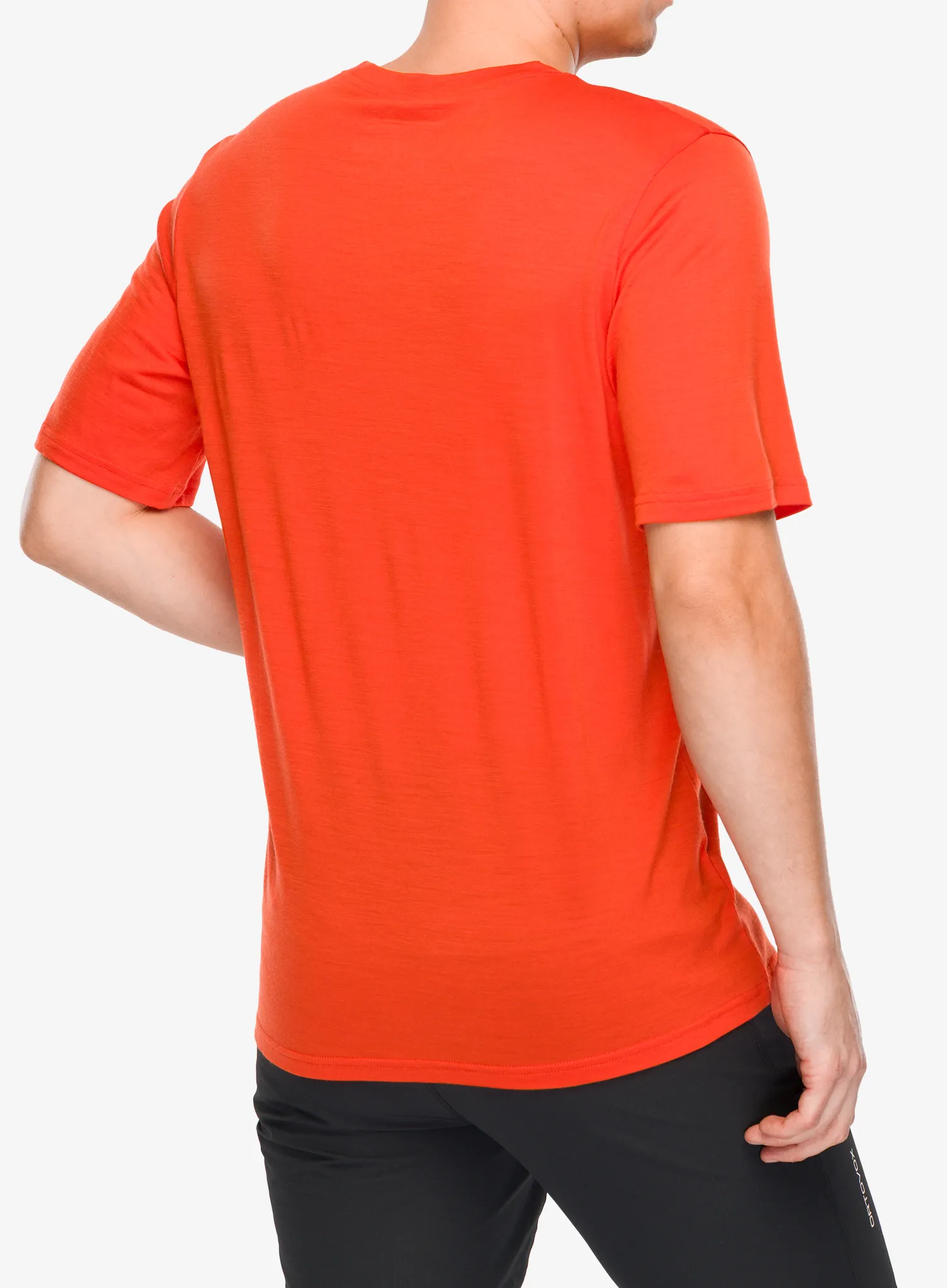 Merino vilnos marškinėliai Ortovox 140 Cool Mtn Gradient TS - hot orange