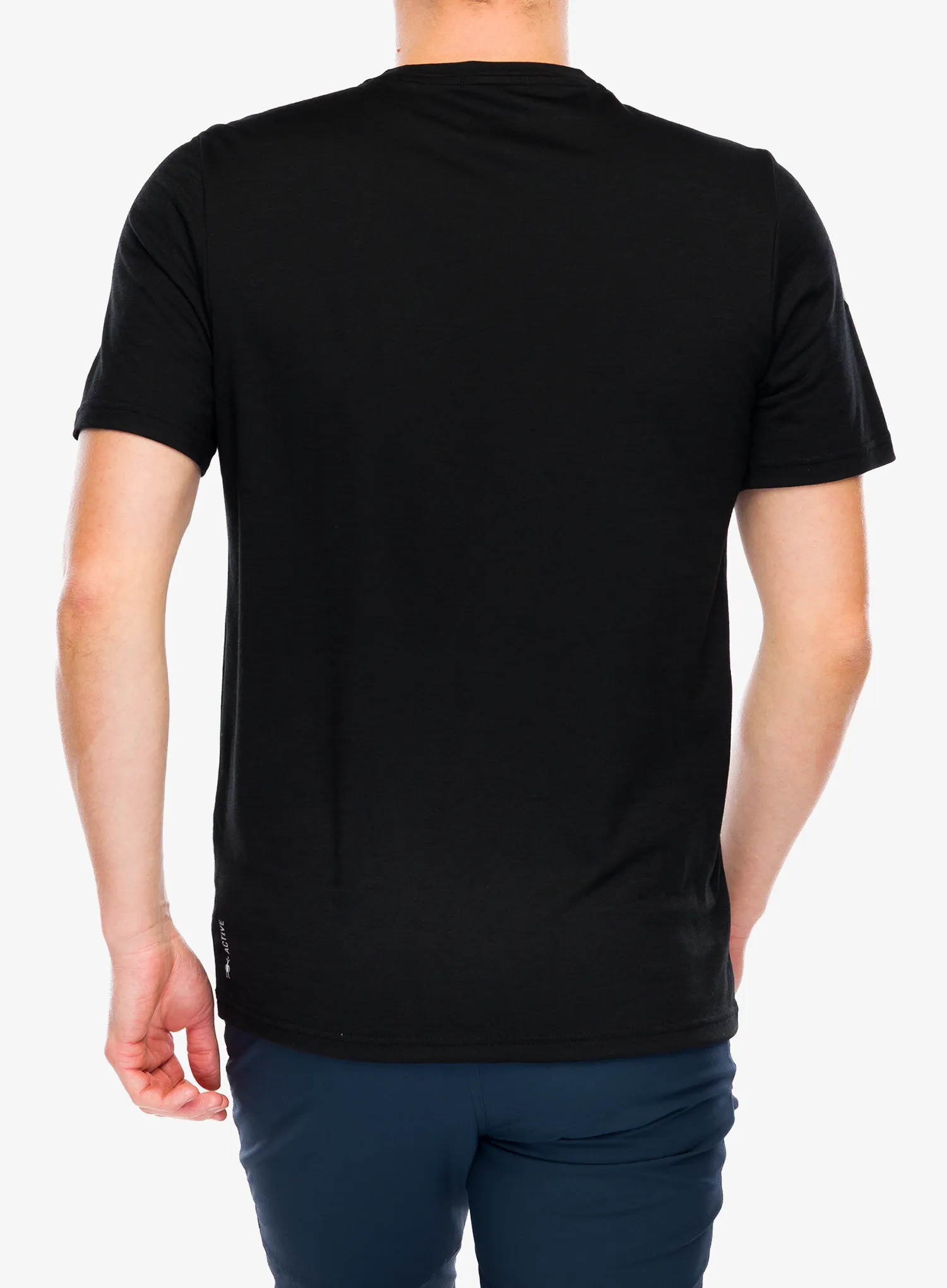 Merino vilnos marškinėliai Smartwool Active Short Sleeve - black