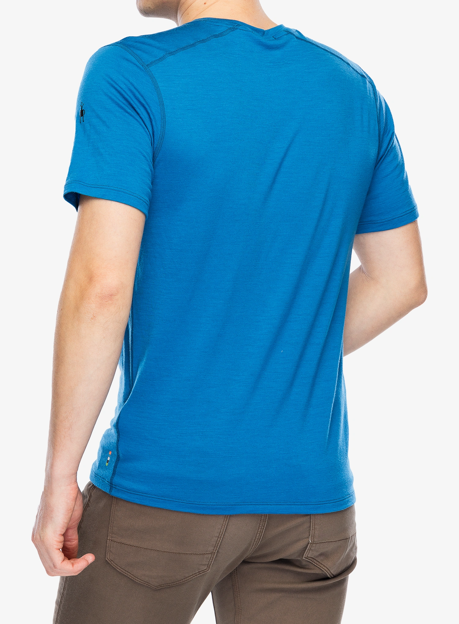 Merino vilnos marškinėliai Smartwool Merino Short Sleeve Tee Boxed - nival blue