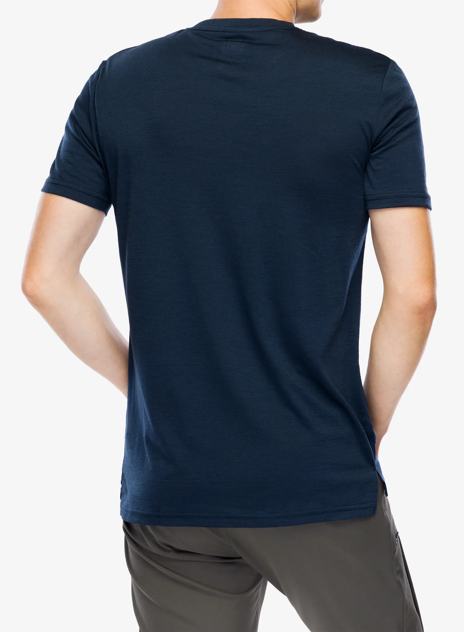 Merino vilnos marškinėliai Super.natural Bio J 7 Peaks Tee - blueberry/feather grey