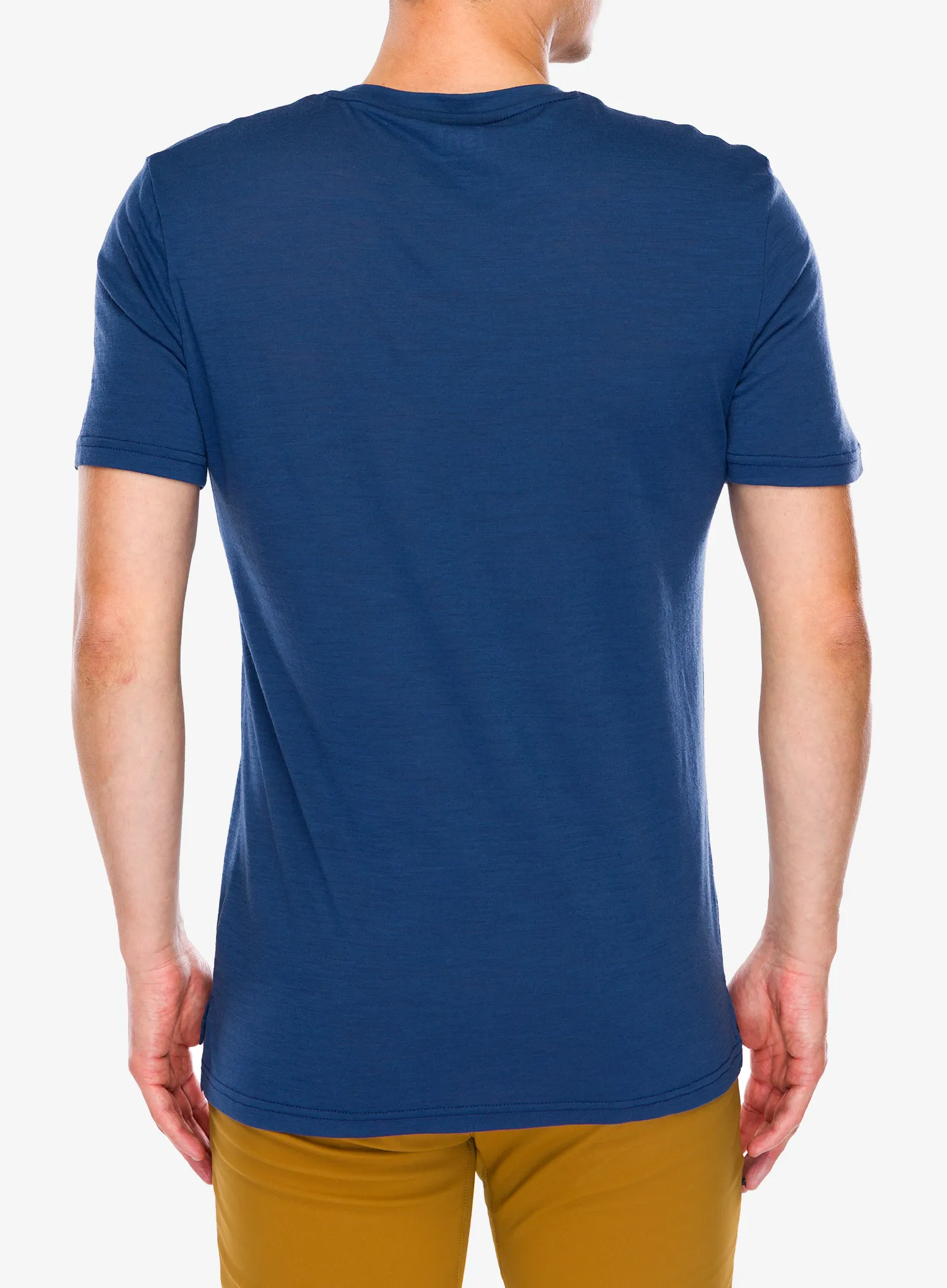 Merino vilnos marškinėliai Super.natural Carabineri Tee - ocean blue/blueberry