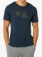 Merino vilnos marškinėliai Super.natural Kanulines Tee - blueberry/dried tobacco