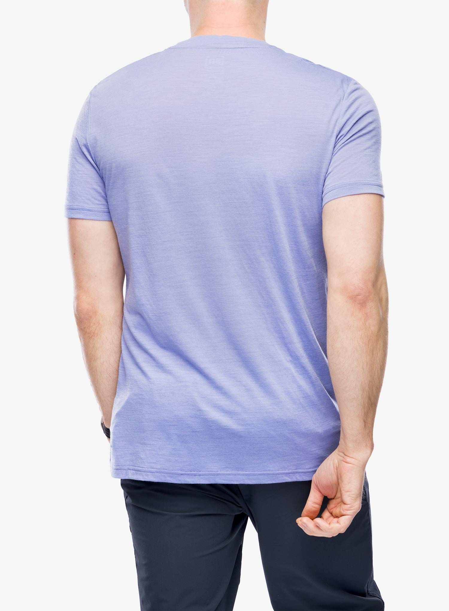 Merino vilnos marškinėliai Super.natural Sn Sailor Tee - blue violet/black/red