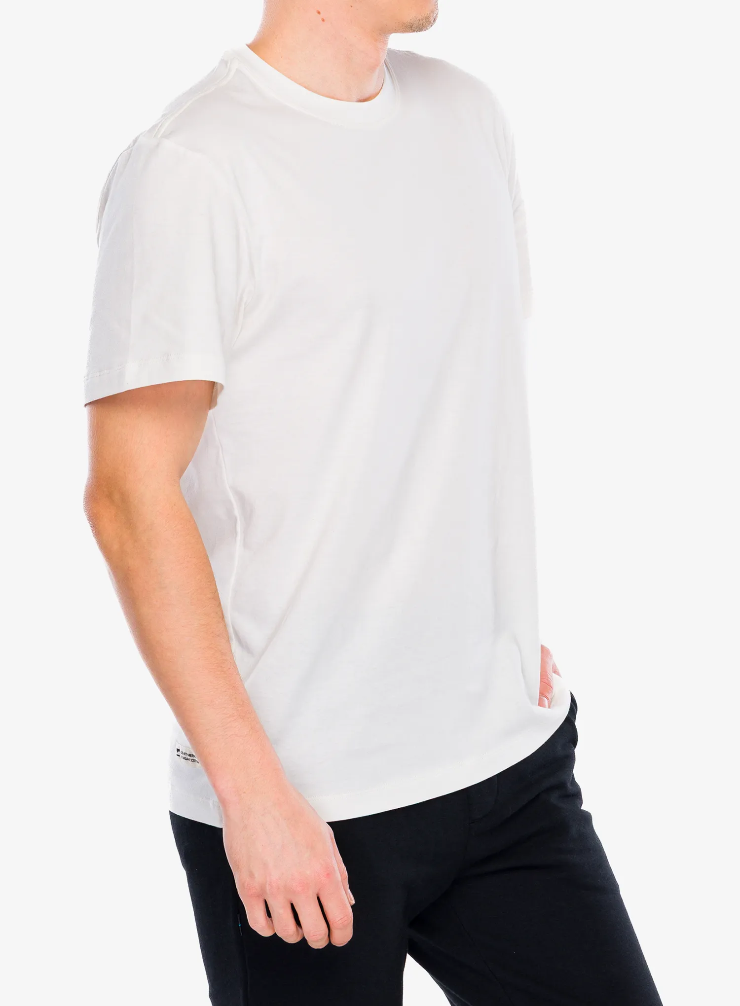 Marškinėliai Mons Royale Yonder Merino Organic Cotton T-Shirt - vintage white
