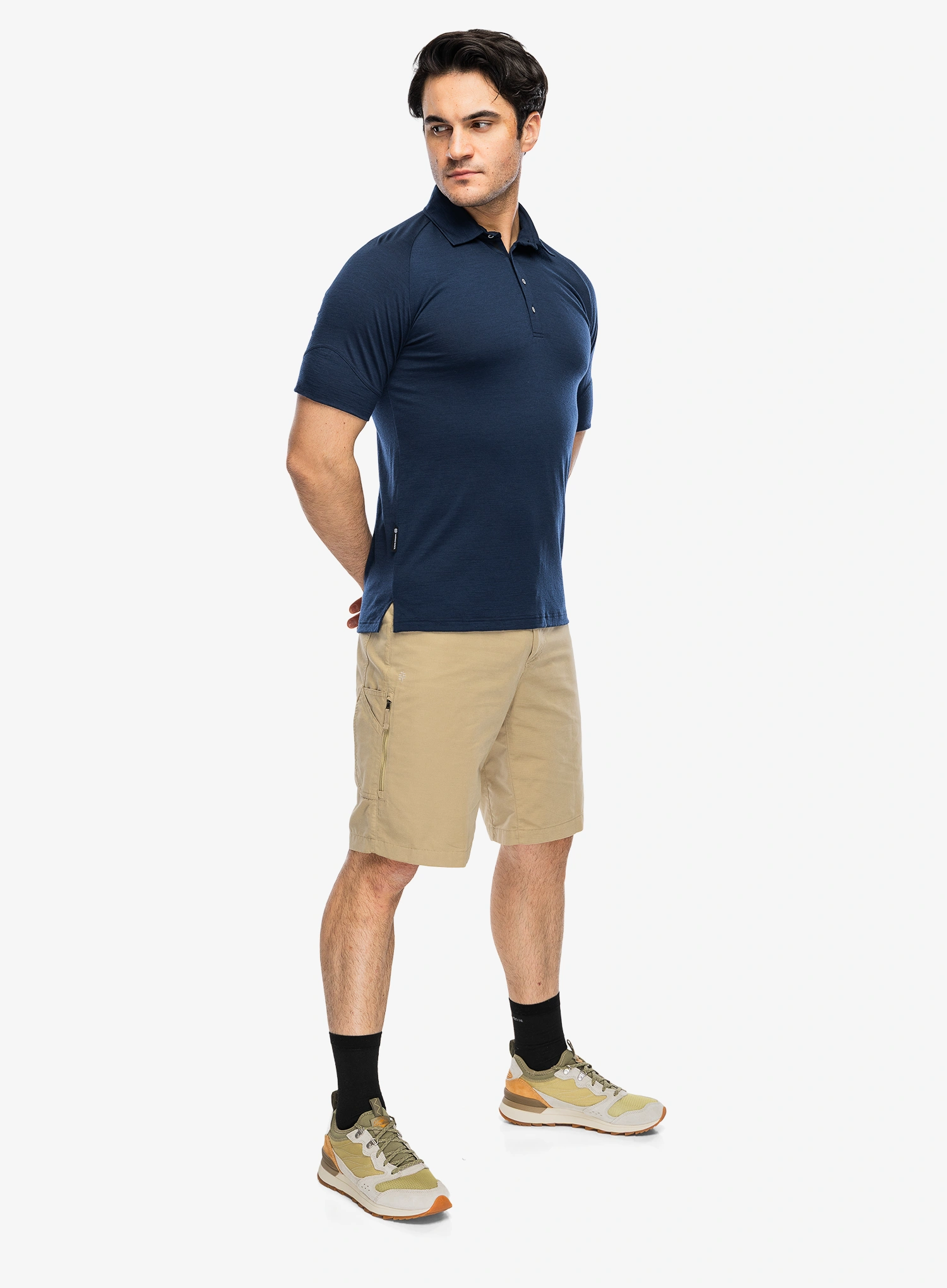 Polo marškinėliai Sensor Merino Active Polo Tee SS - deep blue