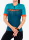 Moteriški dviratininko marškinėliai Dynafit Ride Light 1/2 Zip S/S Tee - petrol/ocean