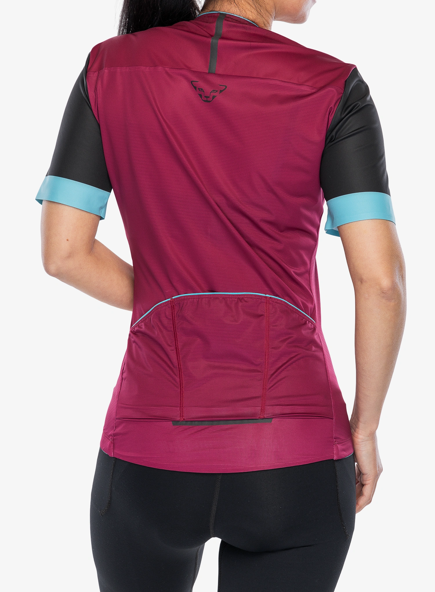 Moteriški dviratininko marškinėliai Dynafit Ride Light Full Zip Shirt - beet red