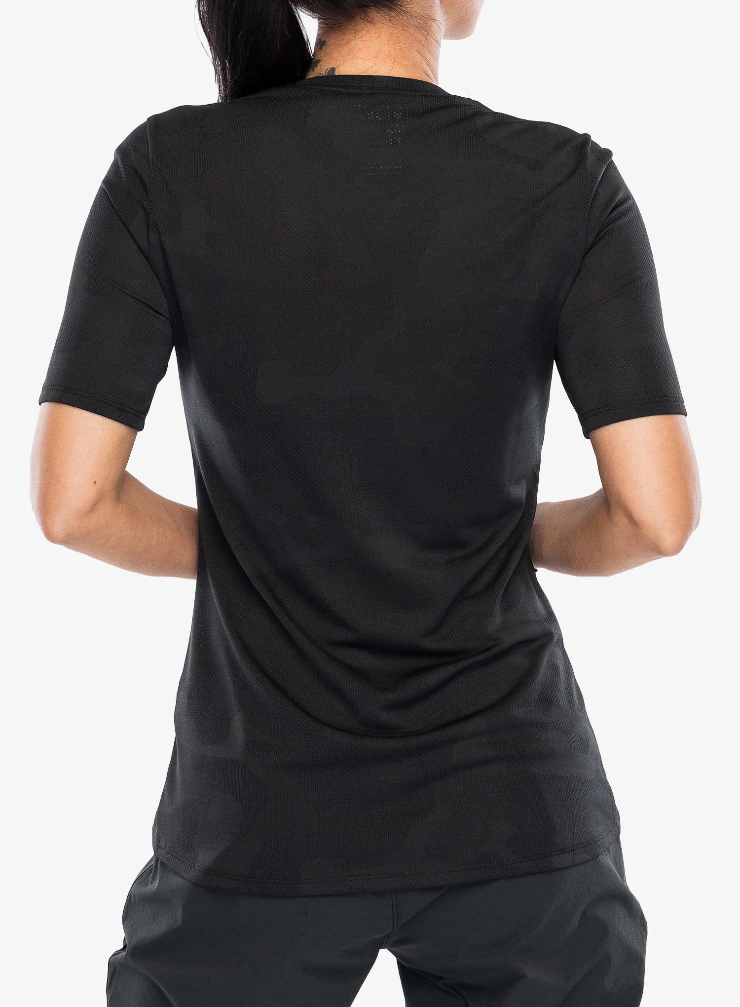 Moteriški dviratininko marškinėliai Fox Ranger Tru Dri SS Jersey - black