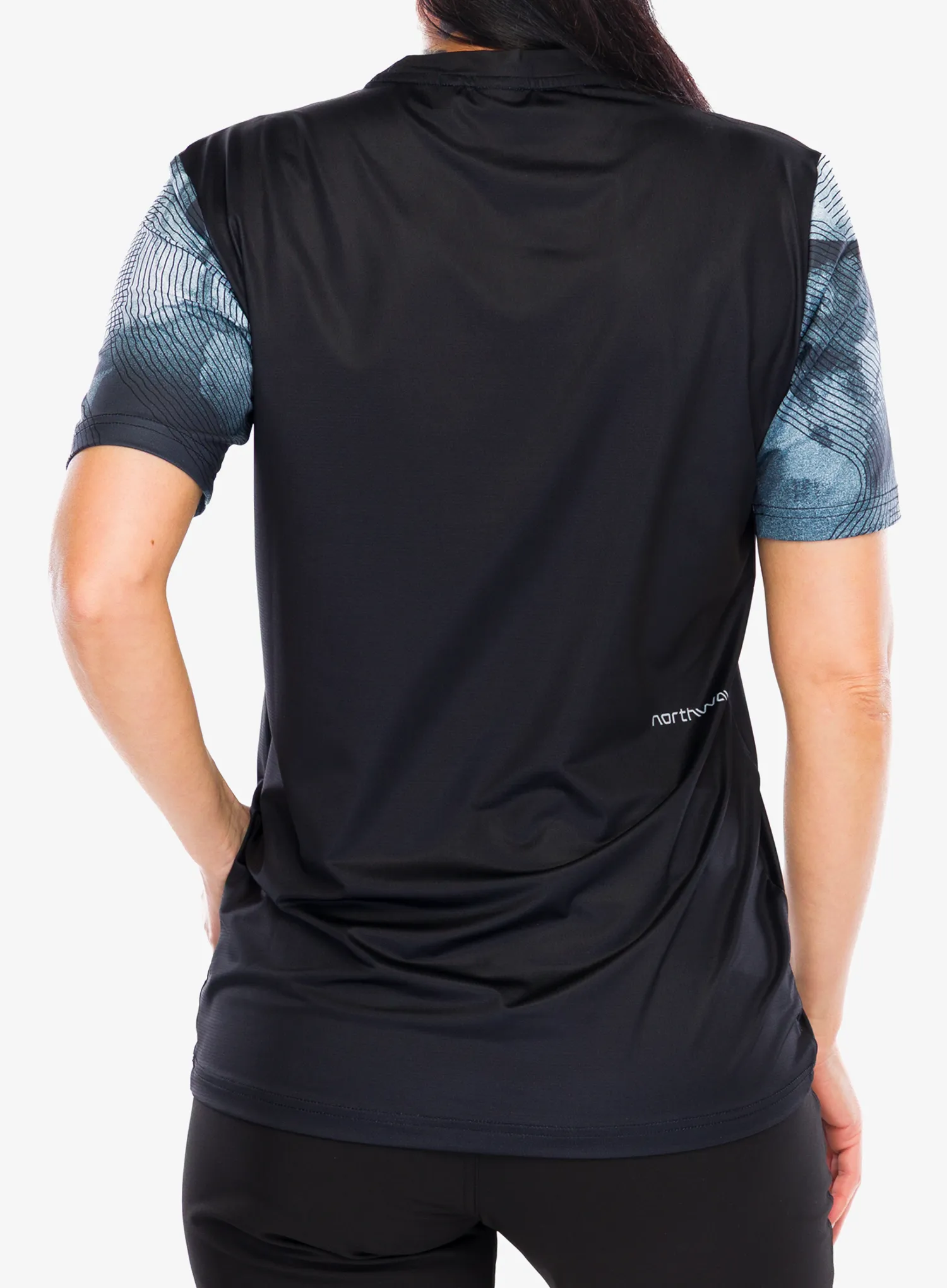 Moteriški dviratininko marškinėliai Northwave Xtrail 2 Woman Jersey Short Sleeve  - black