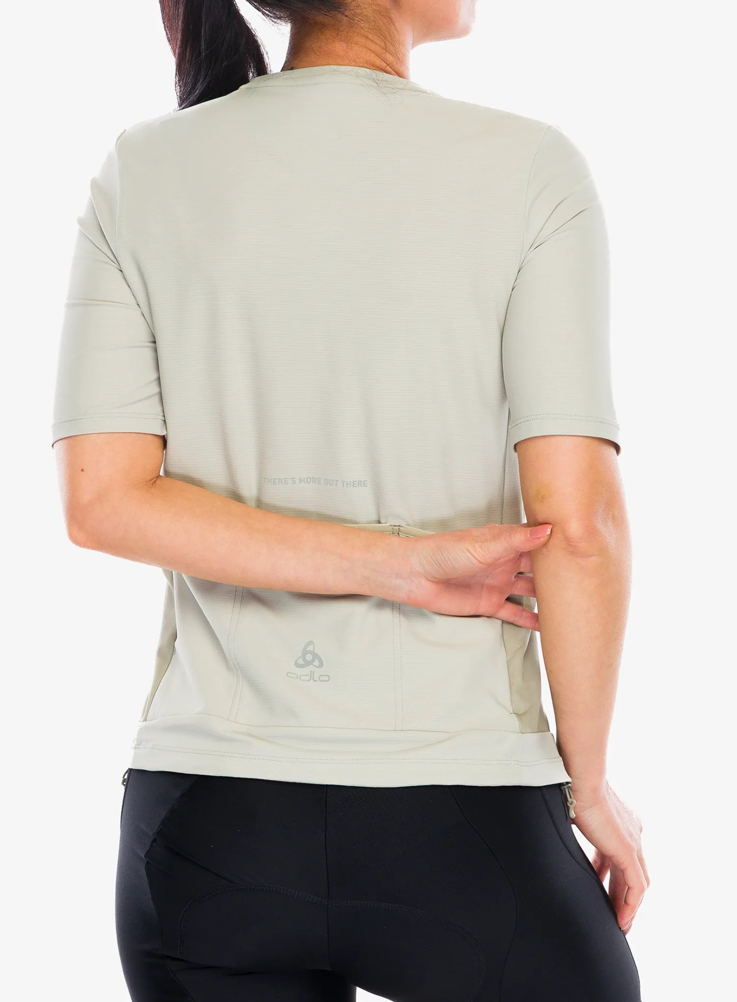 Moteriški dviratininko marškinėliai Odlo Explorer Cargo T-Shirt Crew Neck S/S - agate gray
