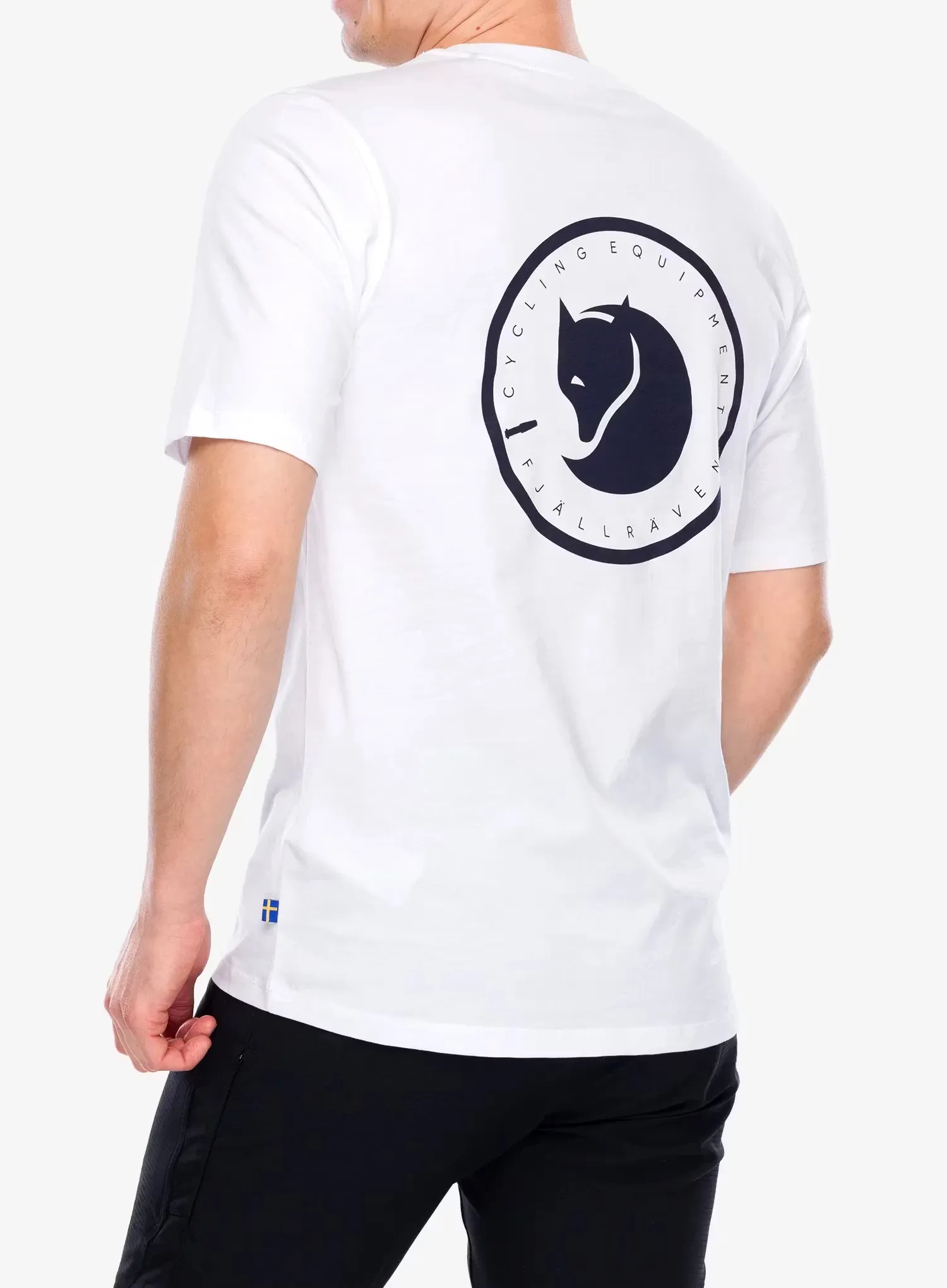Dviratininko marškinėliai Fjallraven Hoja T-shirt - white/white