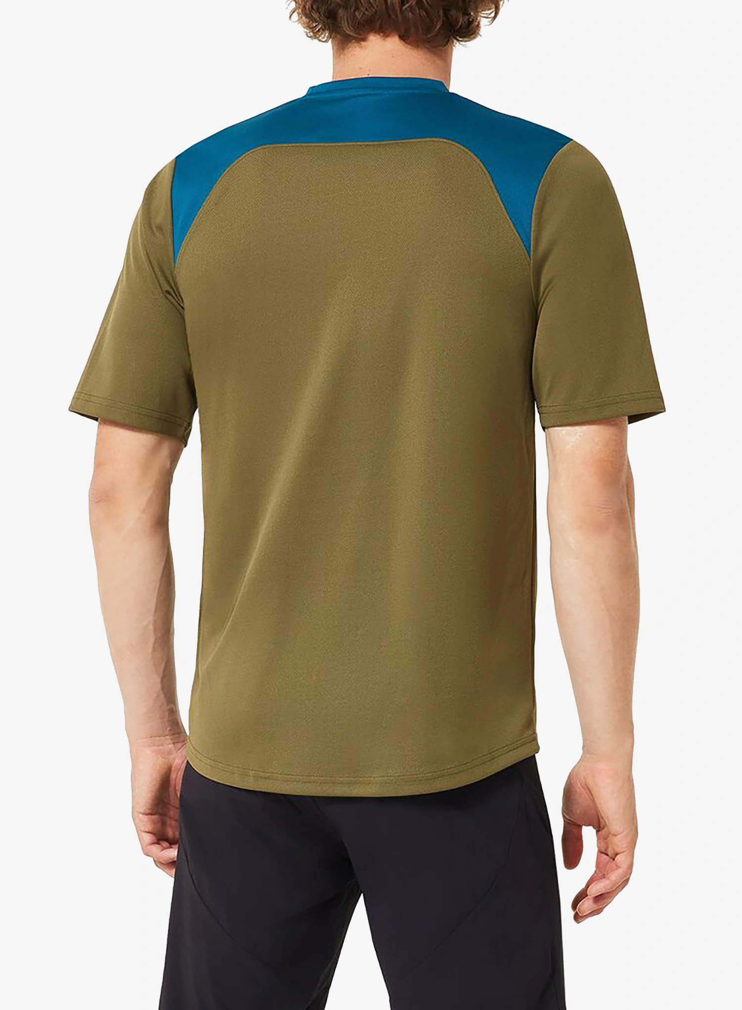 Dviratininko marškinėliai Oakley Free Ride SS Jersey - army green/new balsam