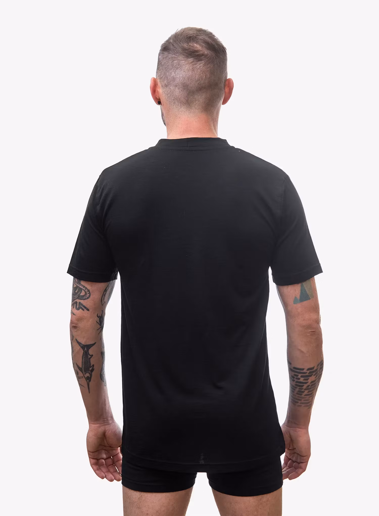 Vyriški marškinėliai Sensor Merino Active PT Tee S/S - black mountains