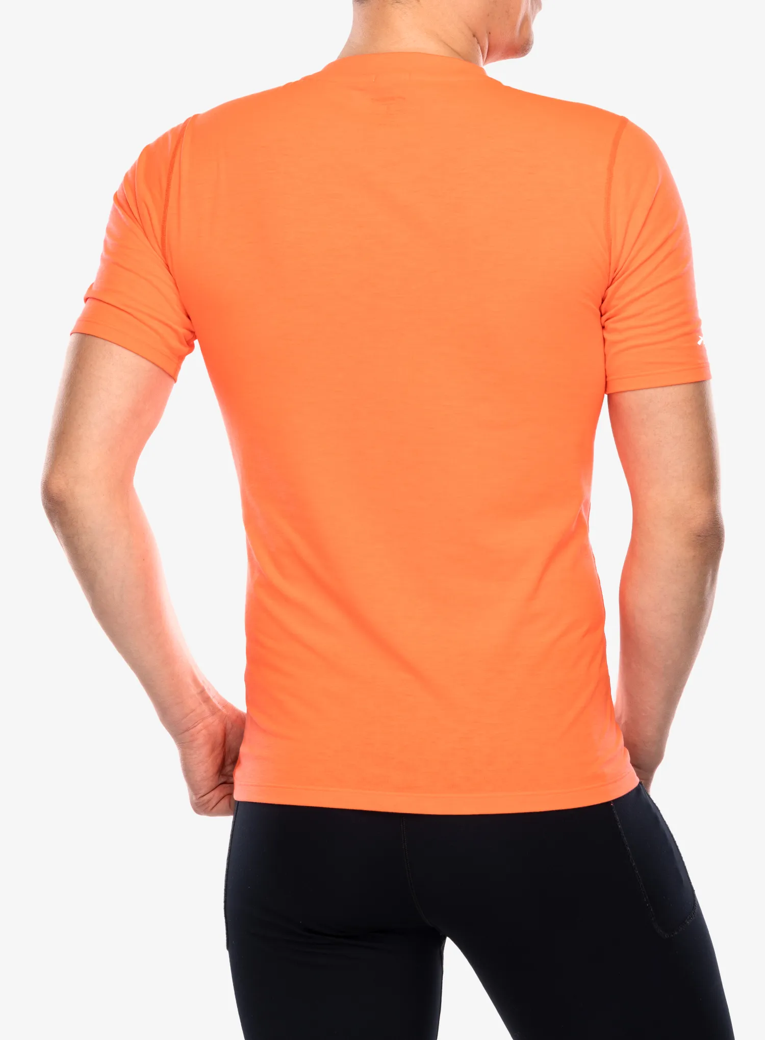 Greitai džiūstantys marškinėliai Brooks High Point Short Sleeve - flame/flame