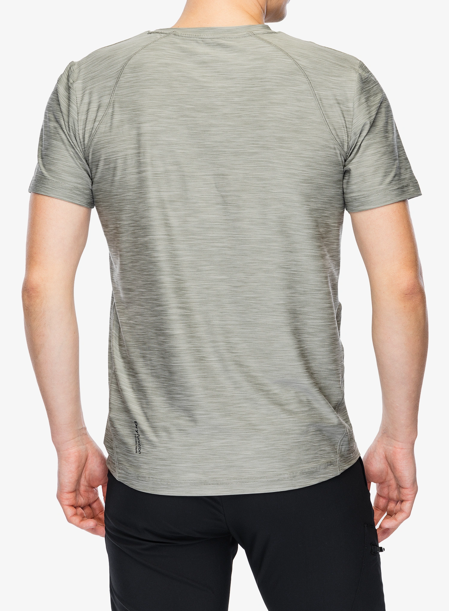 Greitai džiūstantys marškinėliai CMP Toto T-Shirt Melange Stretch Jersey - sage mel