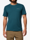 Greitai džiūstantys marškinėliai Columbia Parsons Point S/S Back Graphic Tee - everblue heather/splatter gem