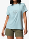 Moteriški greitai džiūstantys marškinėliai Columbia Parsons Point S/S Graphic Tee - m.light heather/splattered