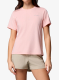 Moteriški greitai džiūstantys marškinėliai Columbia Wild Springs S/S - pink sand