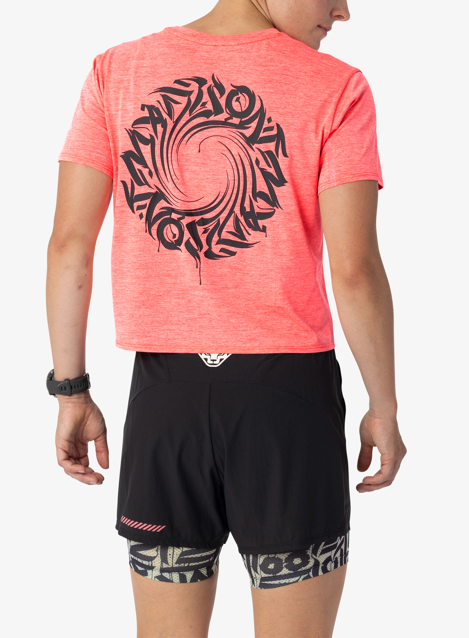 Moteriški greitai džiūstantys marškinėliai Dynafit Trail T-Shirt - ultra coral