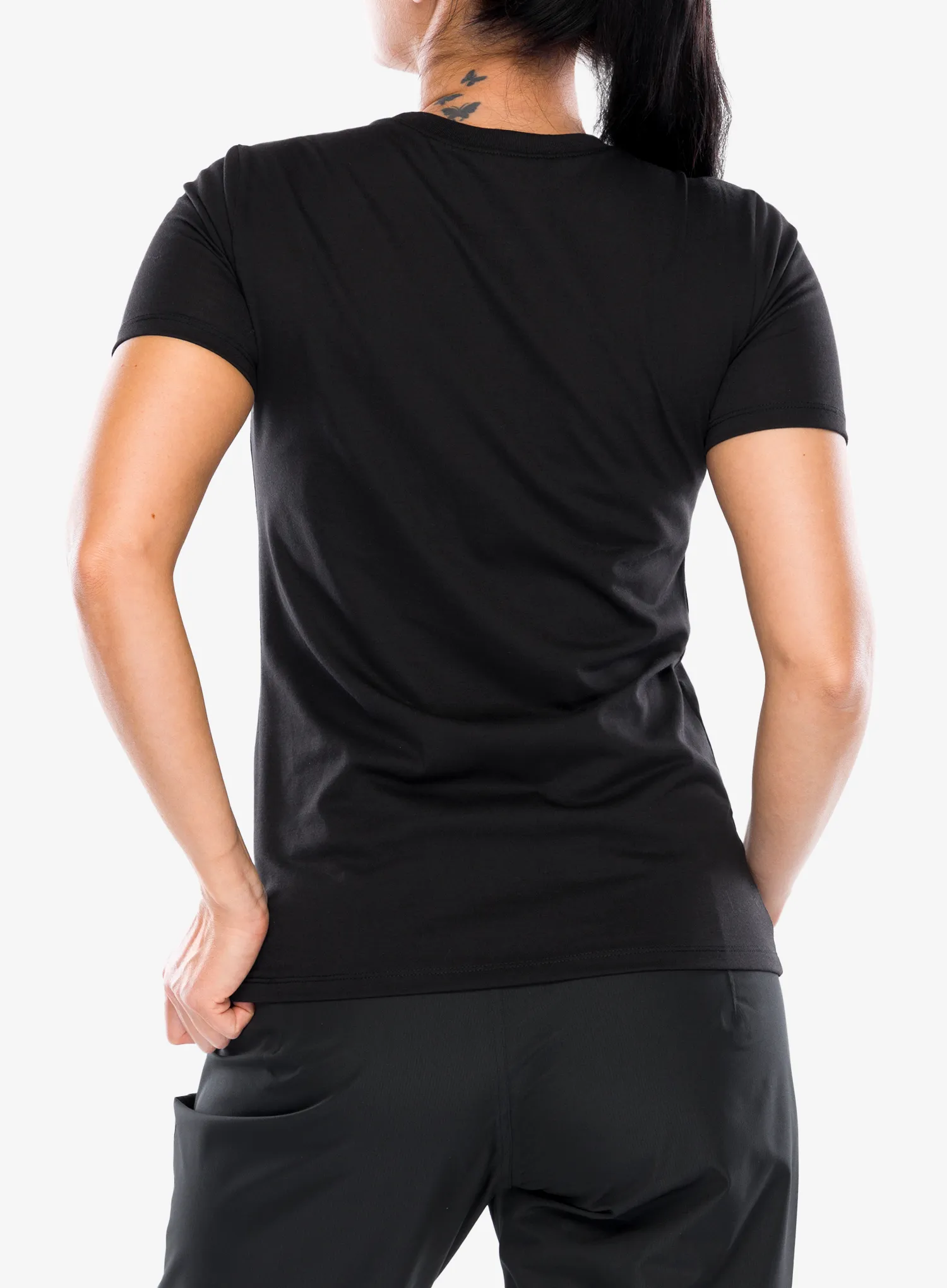Moteriški greitai džiūstantys marškinėliai Fox Absolute SS Tech Tee - black