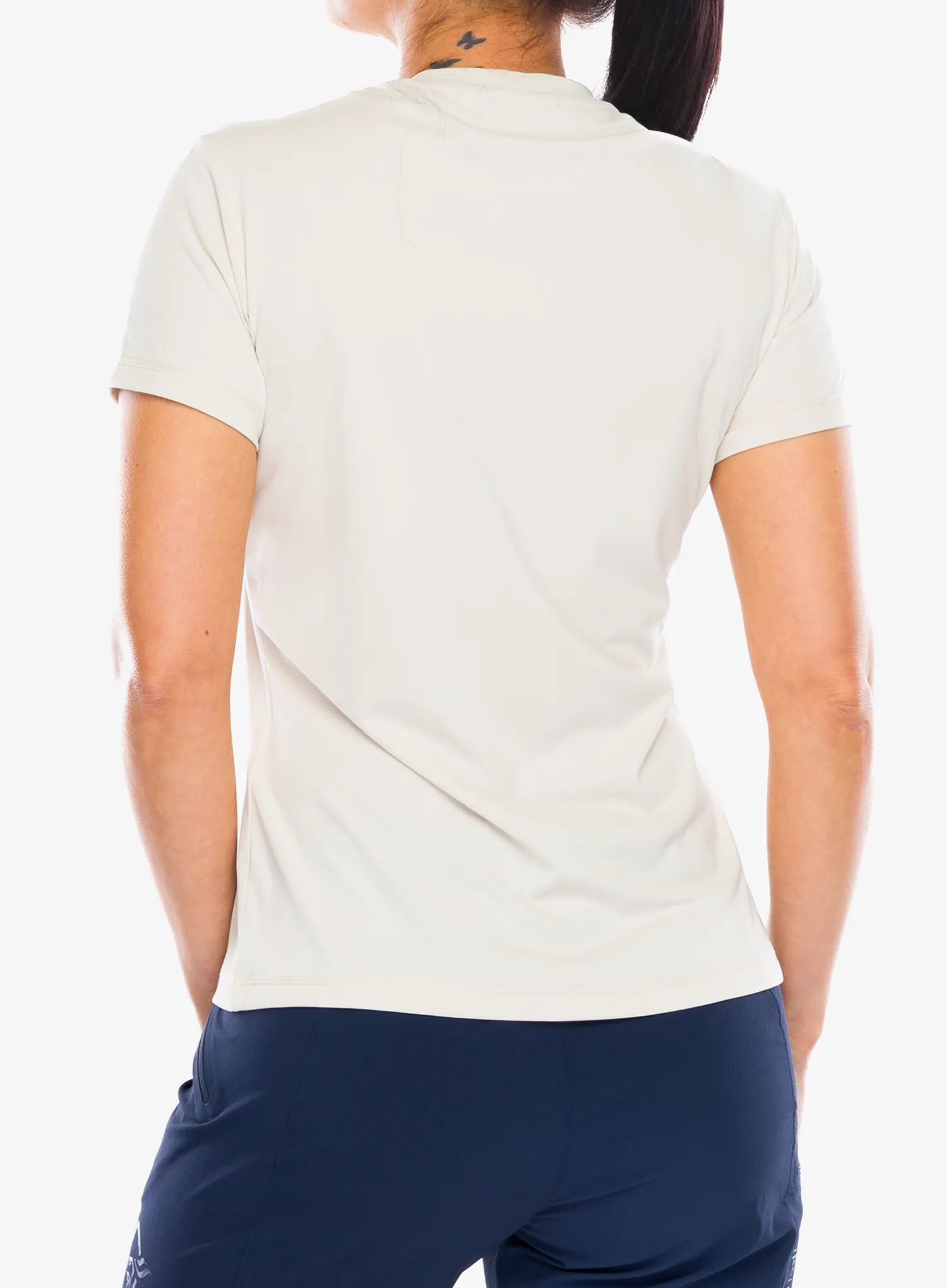 Moteriški greitai džiūstantys marškinėliai Norrona Femund Tech T-Shirt - oatmeal