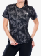Moteriški greitai džiūstantys marškinėliai The North Face Flex S/S Tee Reg Aop - tnf black waterfall prizm