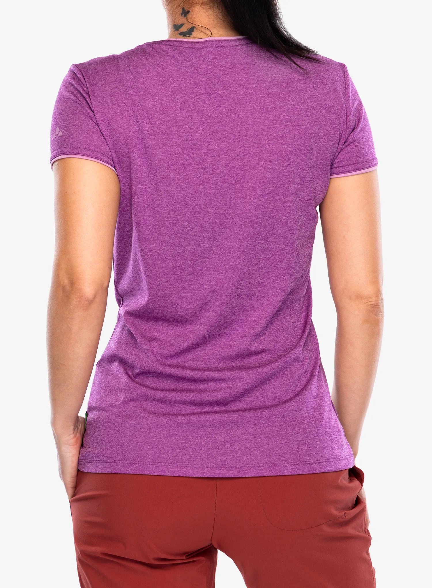 Moteriški greitai džiūstantys marškinėliai Vaude Essential T-Shirt - magenta
