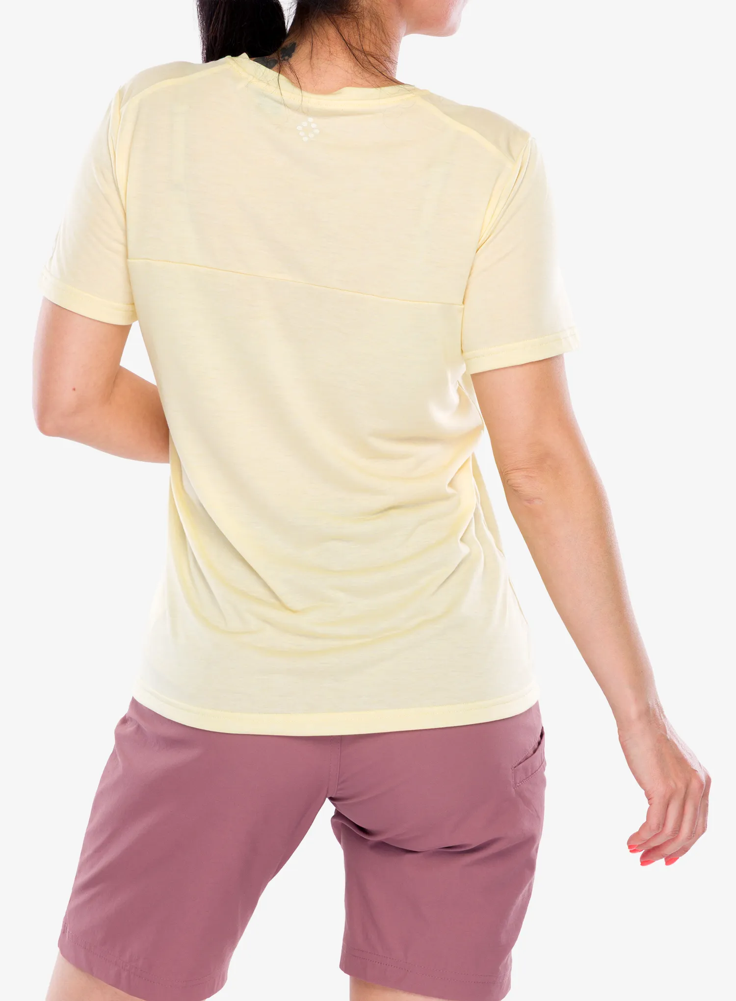 Moteriški greitai džiūstantys marškinėliai Vaude Skomer Print T-Shirt III - vanilla